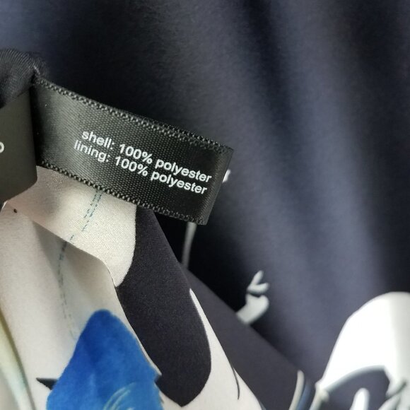 NEW The Limited Luxe Collection L Floral Shift Dress 3/4 Sleeve in Navy Blue - Picture 8 of 13